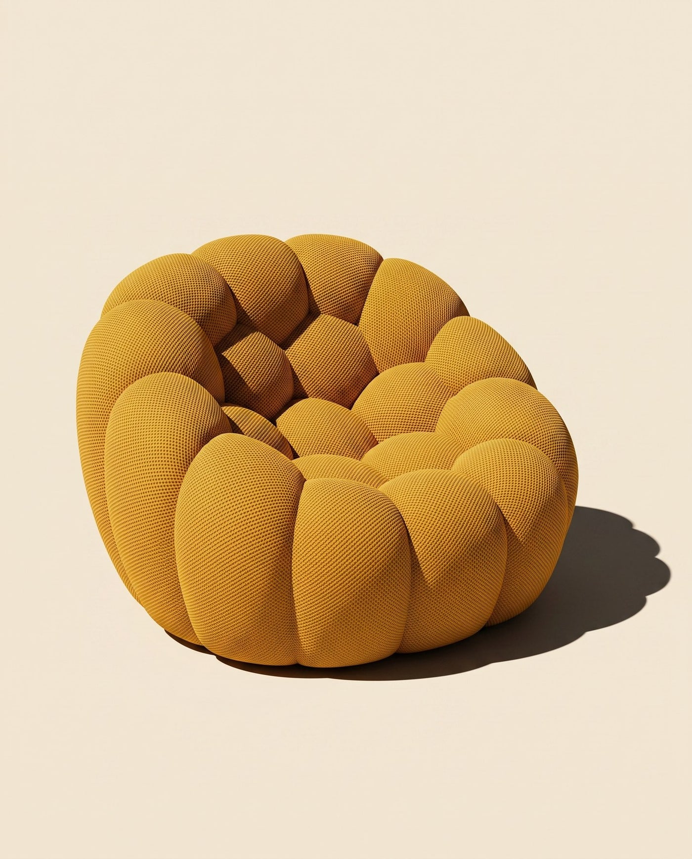 Sillón Burbuja Ovva en color Mostaza